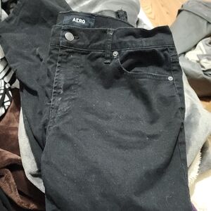 Aero Men's Slim Black Jeans